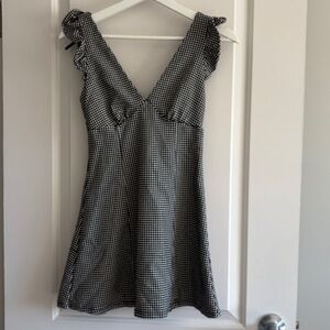 Black and White Gingham Dress